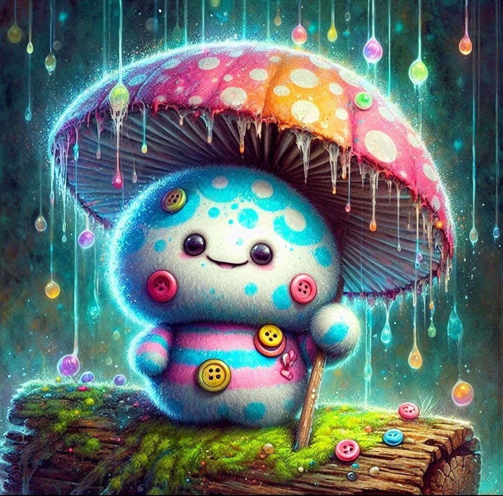 Fluffy mushroom spirit