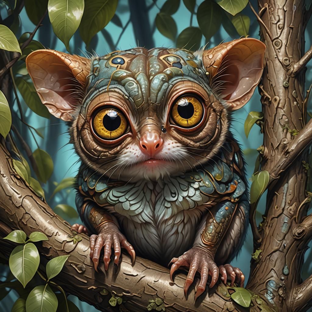 Australian Tarsier   by @LeuGen