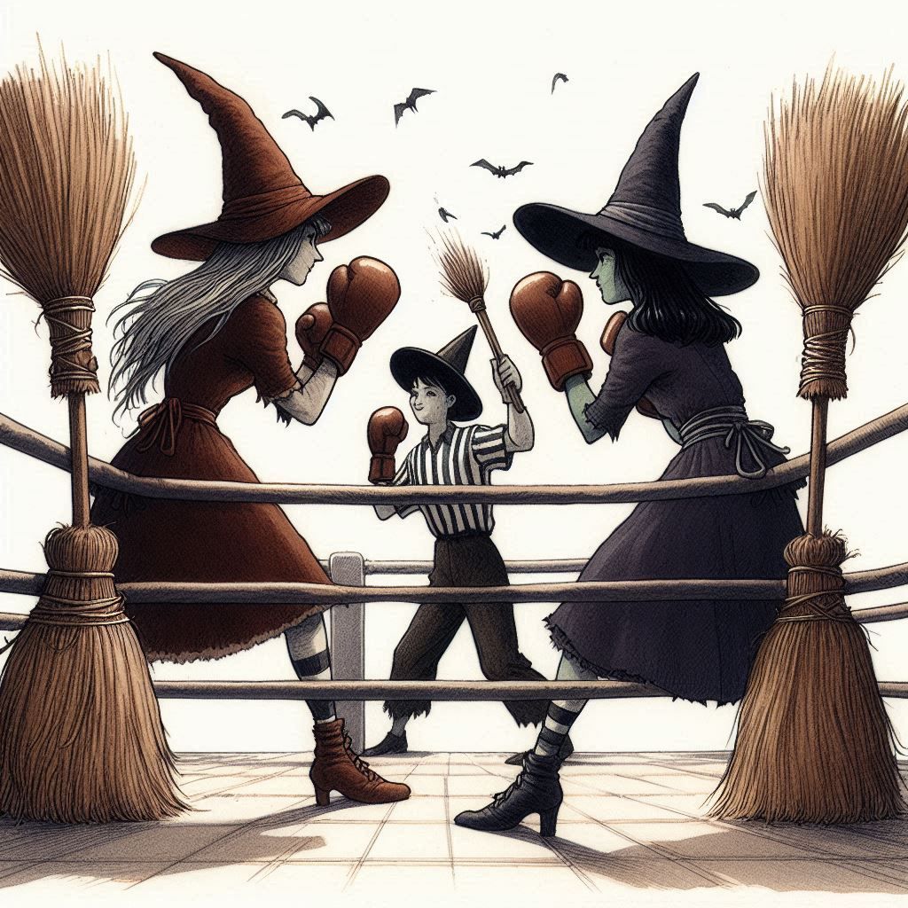 Halloween night in the ring