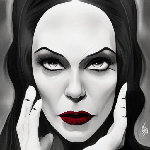 Vampira - AI Generated Artwork - NightCafe Creator