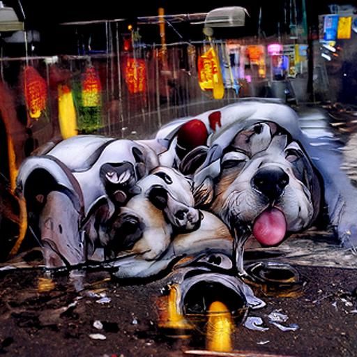 Messy Dog Street Art