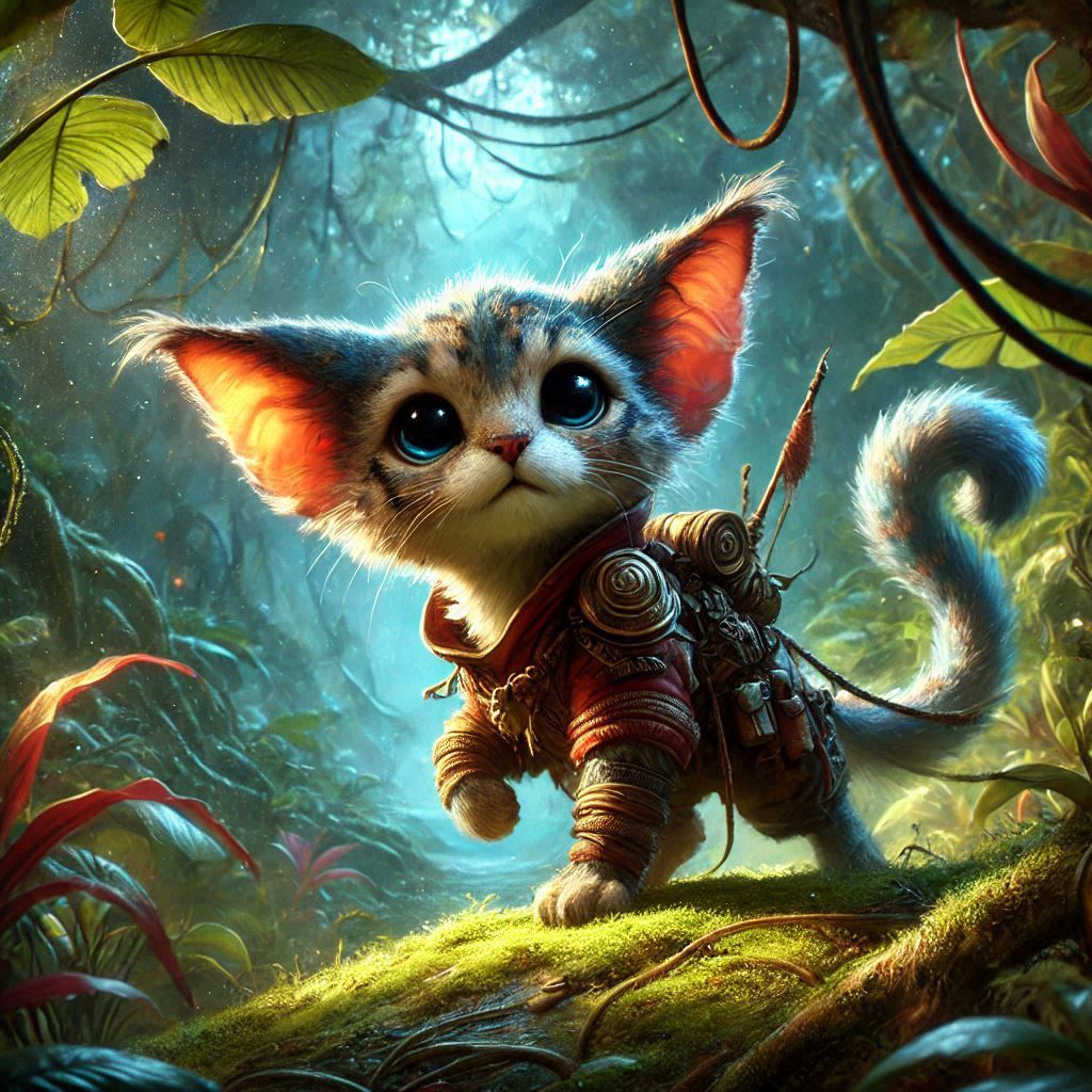 adorable fairy-tale fantasy creature portrait..