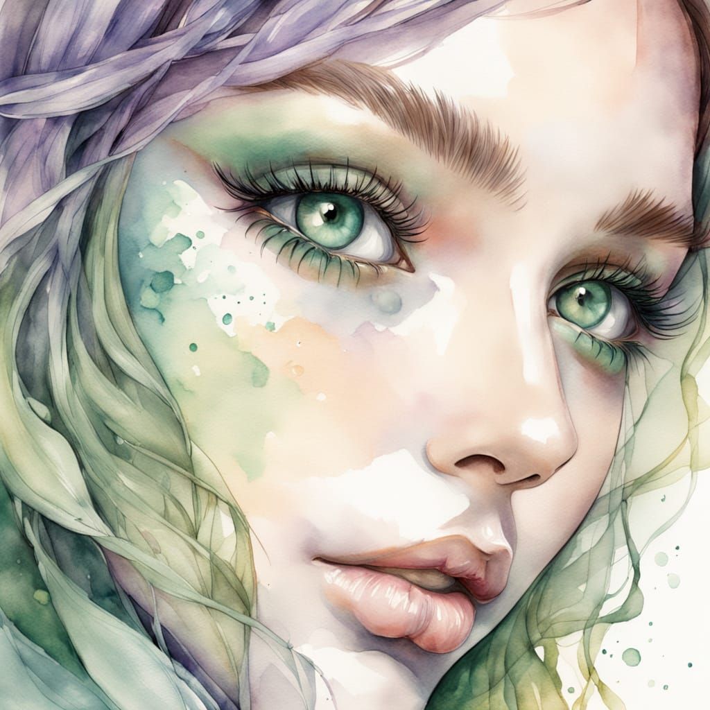 Green eyes  by @darkernights