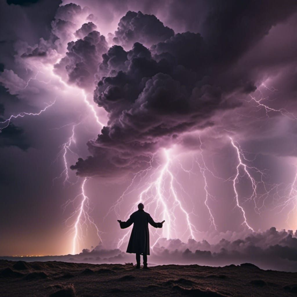 a wizard casting a lightning spell <lora:Intense Lightning:1.0> 