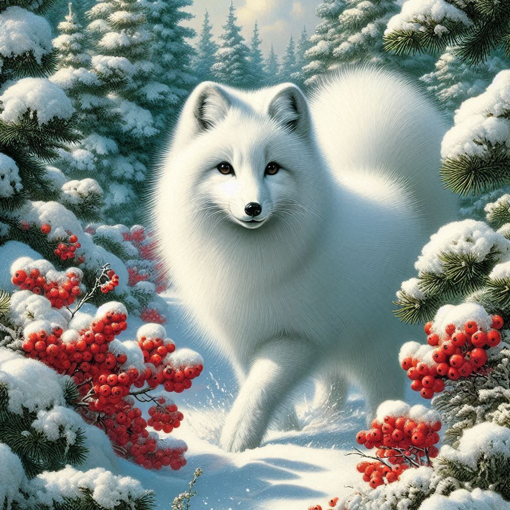 Arctic Fox in the Winter