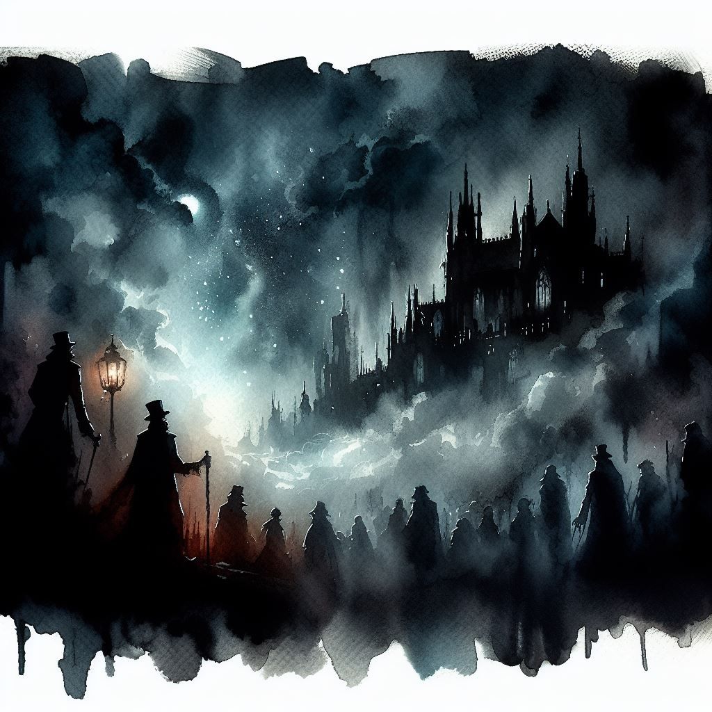 Dark and moody watercolors