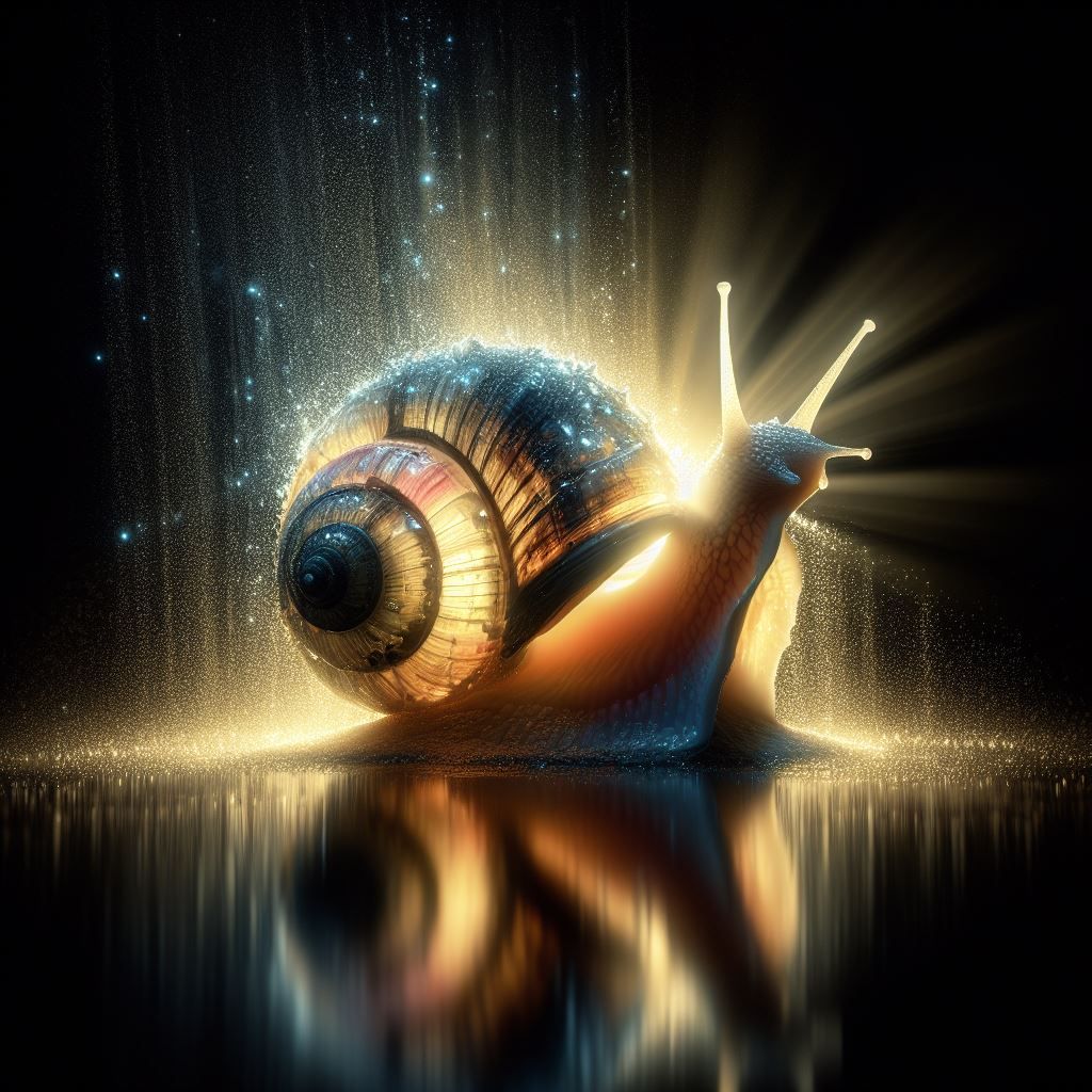 a night-dwelling snail