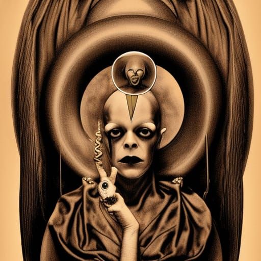 Gothic Spirit in Hyper-Realistic Digital Art