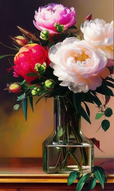 Peonies in Vase