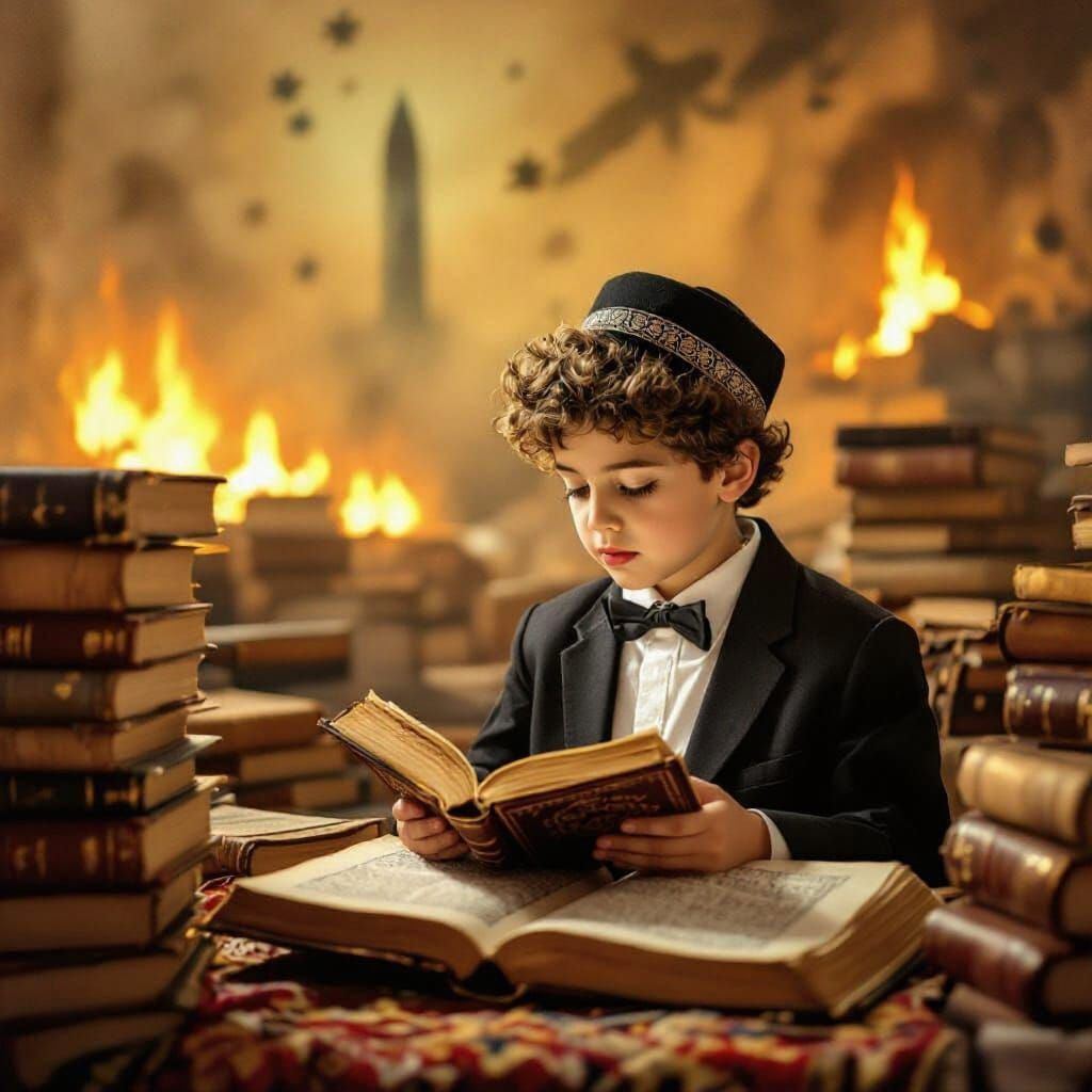 Child's Image Altered with Jewish Attributes