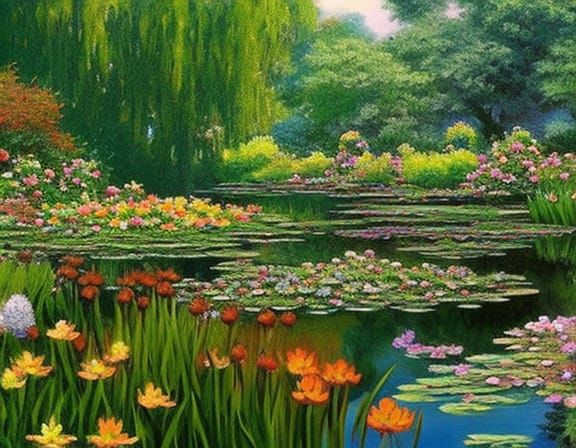 Inspired by Monet’s garden 2