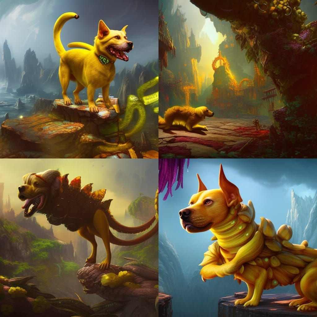 banana dog