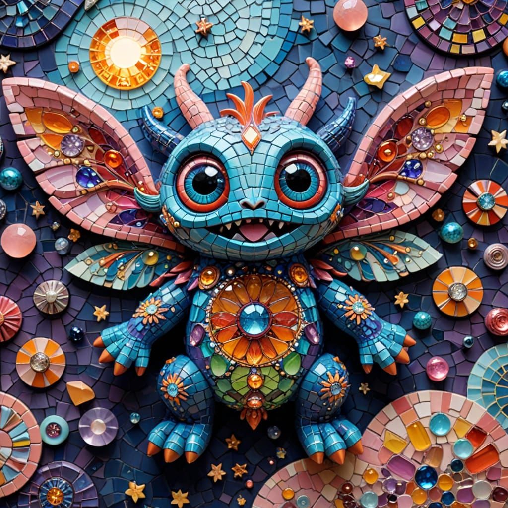 Cute Monster Mosaics  by @Neverland
