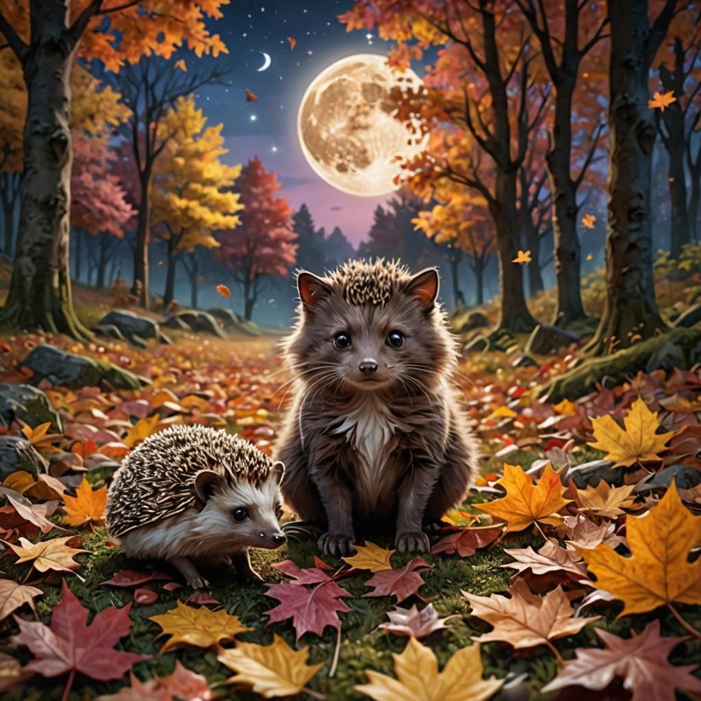 Hedgehog (But what is that other animal?)