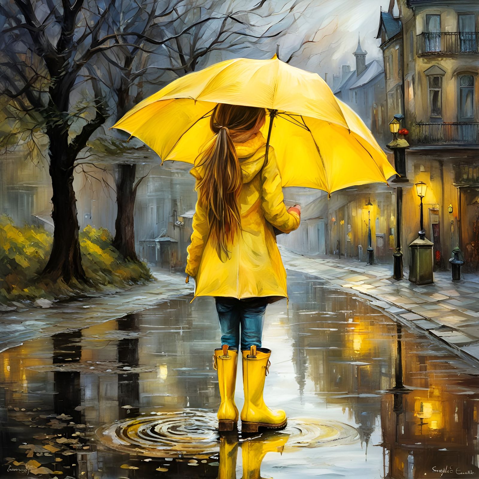 Walking in the Rain  by @BRW