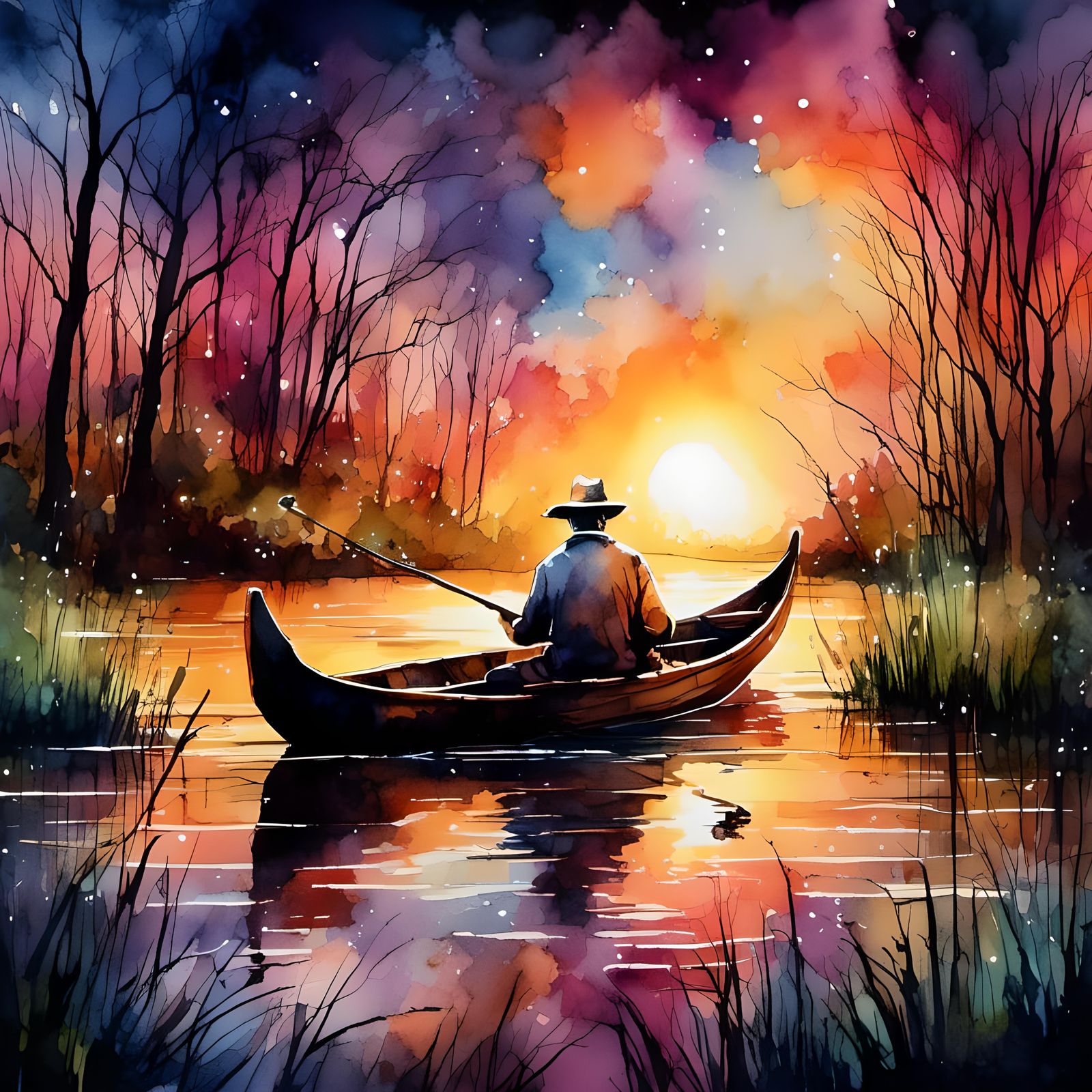 Sunrise fishing