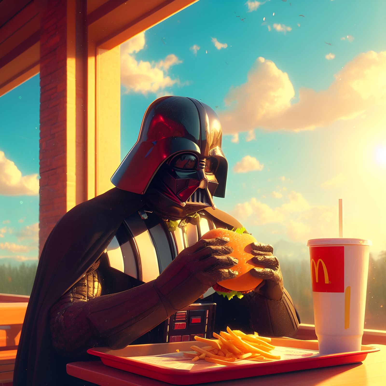 "Sigh, stupid mask."