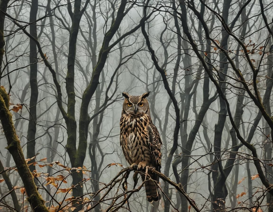 Surreal Peacock Eye Amidst Rain