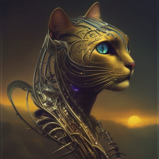 Cyber Cat  by @DangerMouse