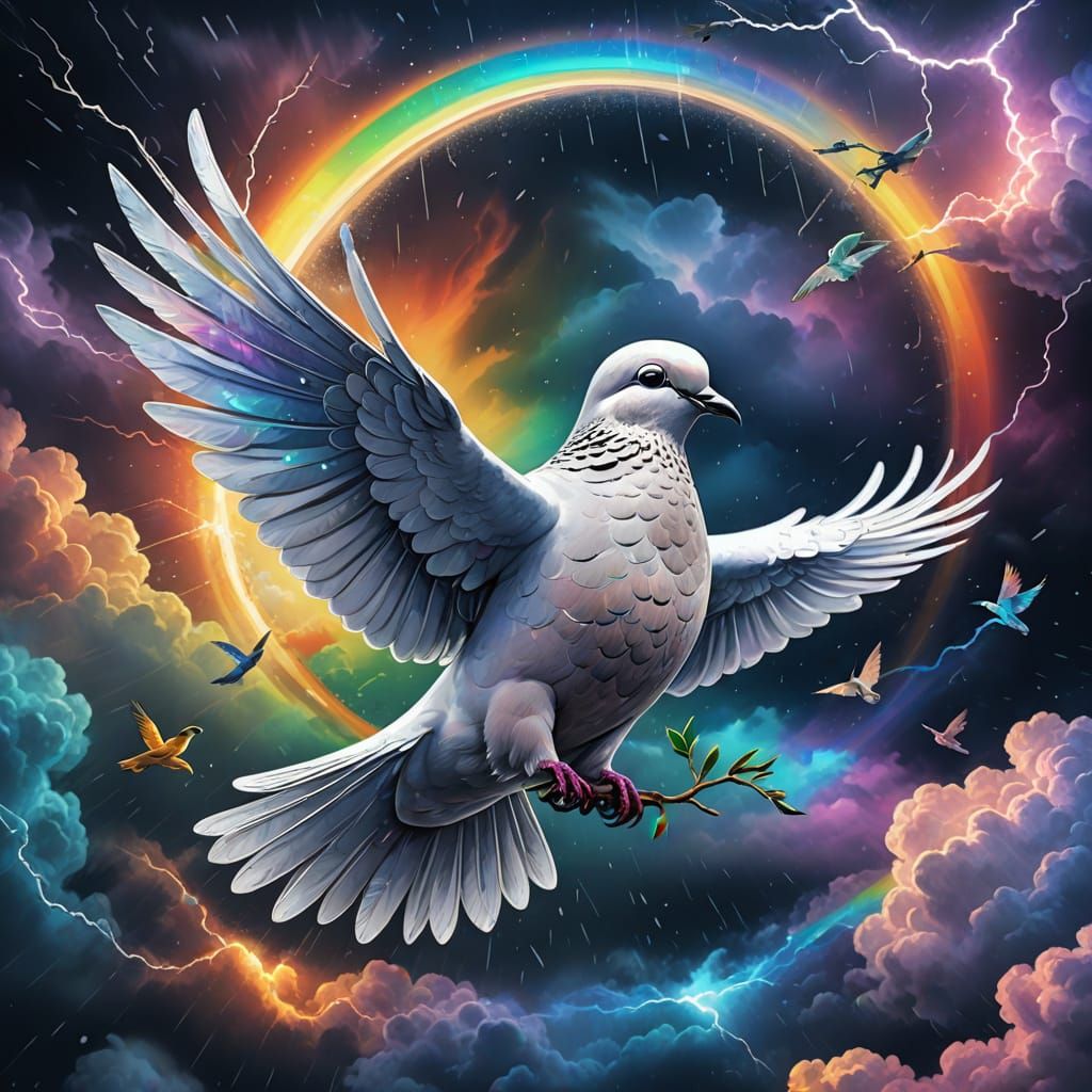 The dove of Noah   by @Luna