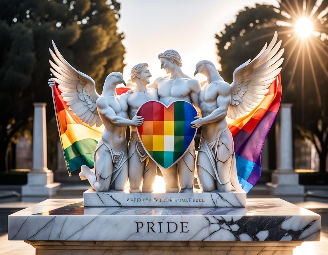Failed Pride Month sculpture