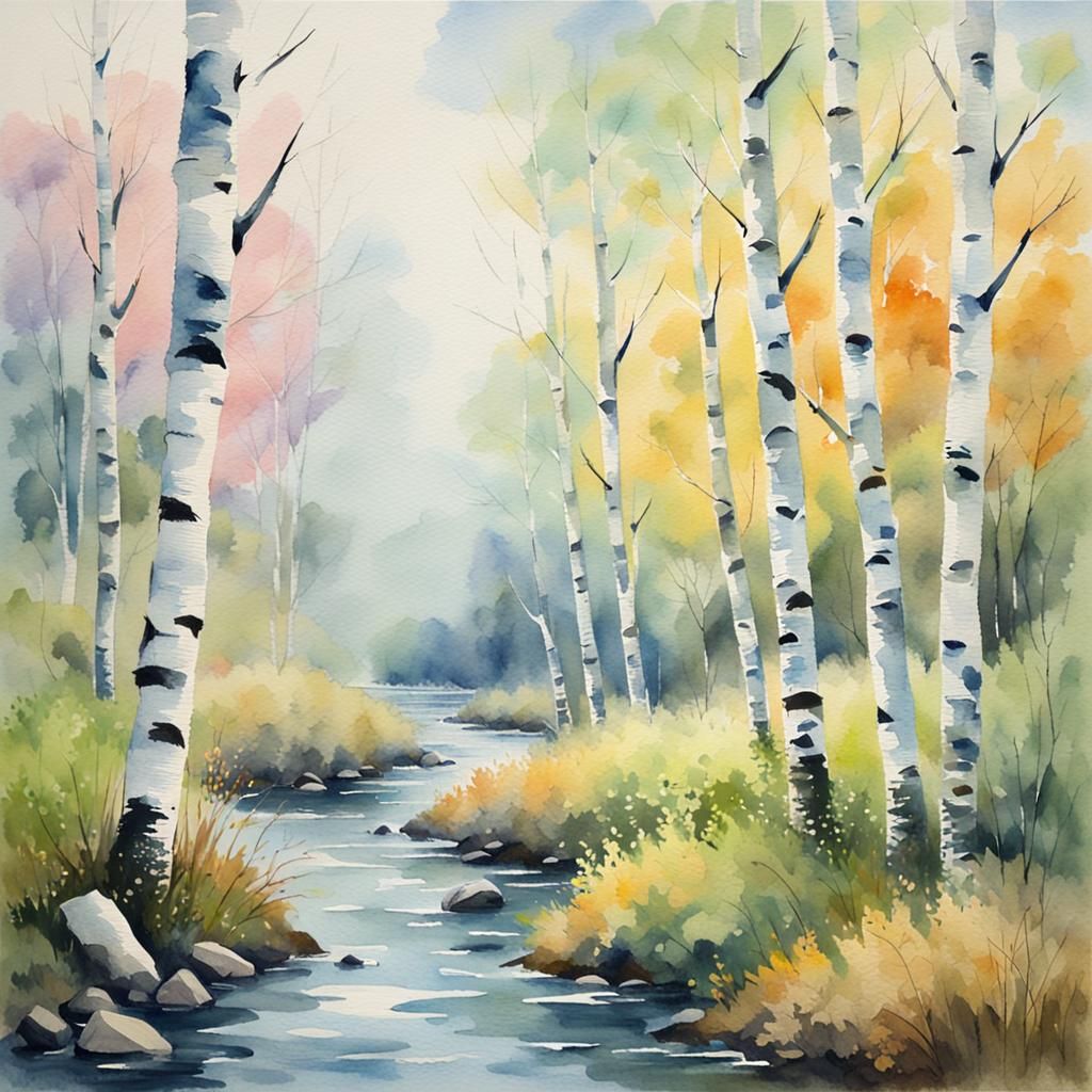 Birch Trees 07