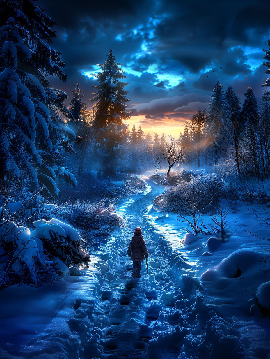 Winter path  by @MakerDawg