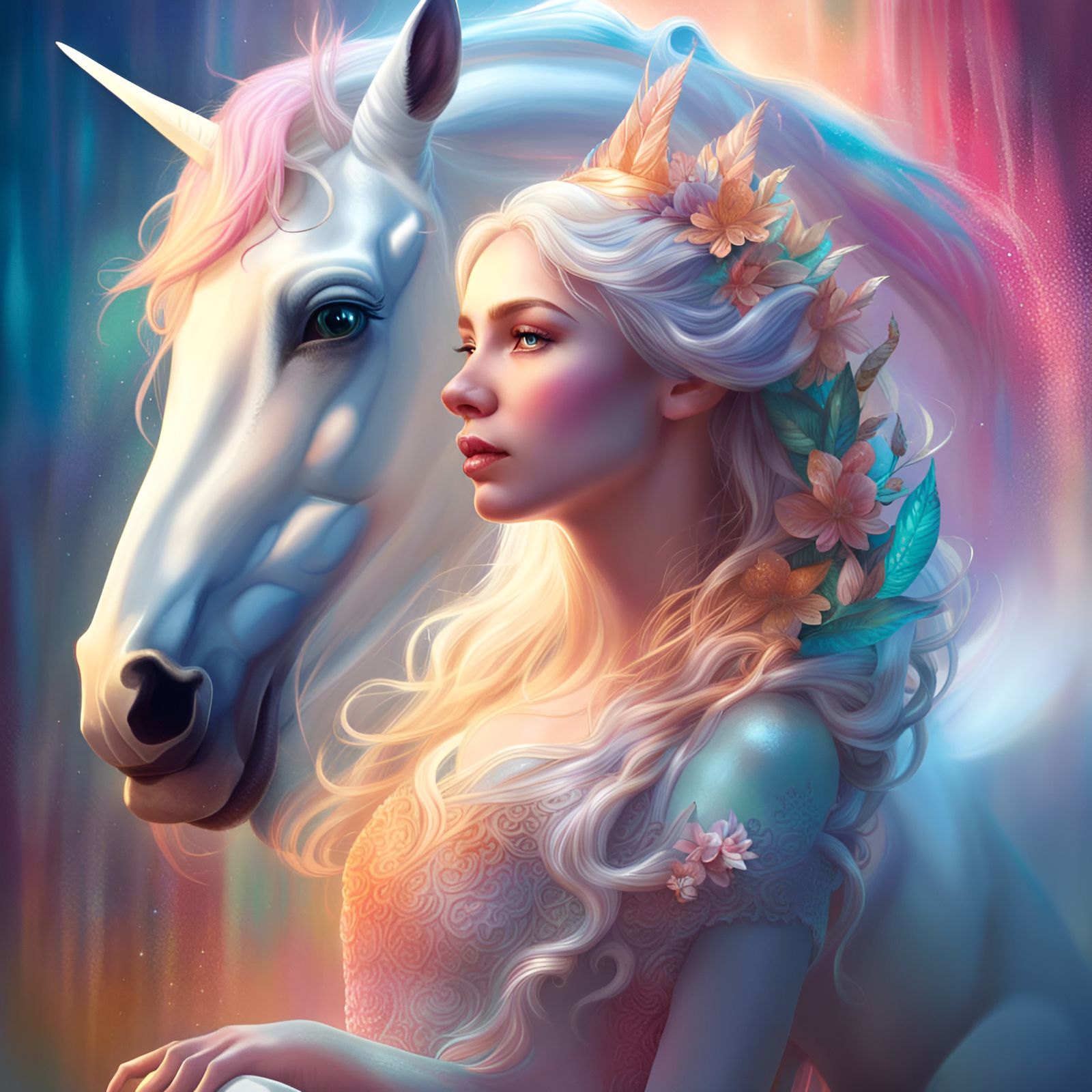 Unicorn Princess - AI Generated Artwork - NightCafe Creator