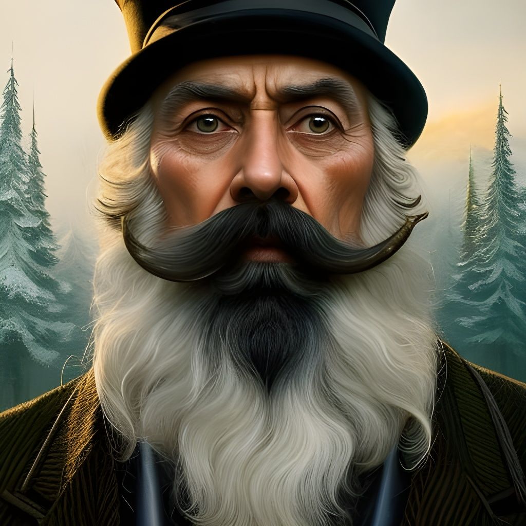 Portrait Of A Gold Miner From The 1800s  by @Mr-Dementia