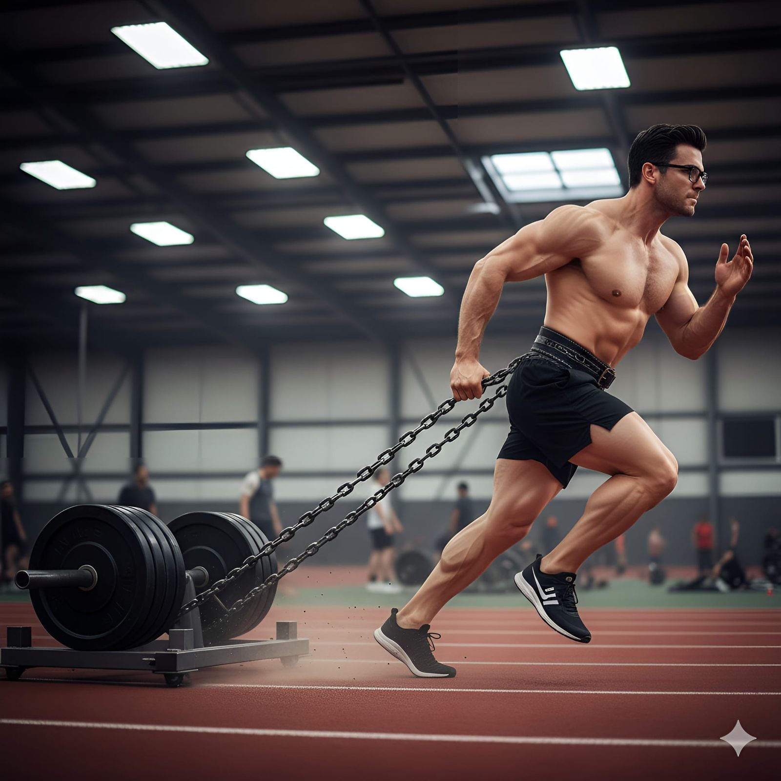 CK's cardio day: Sled Pull