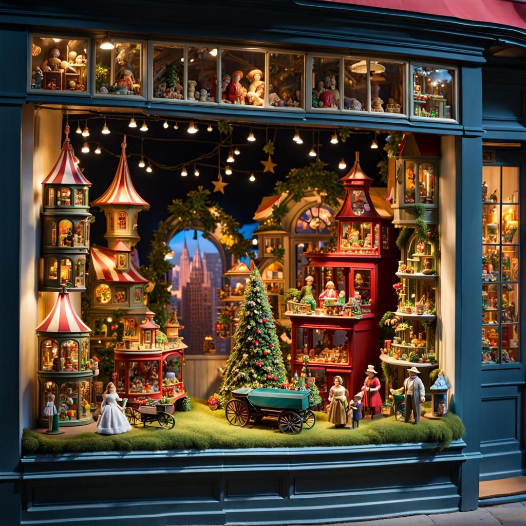 Toy Shop Window Displays - AI Generated Artwork - NightCafe Creator