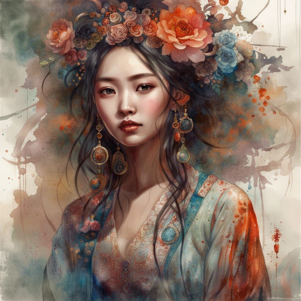 Asian Lady - AI Generated Artwork - NightCafe Creator