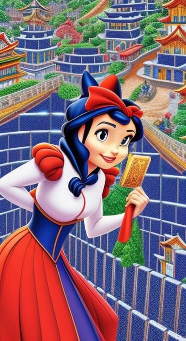 Face Value Snow White (Sherlock Gnomes) At Himeji Castle