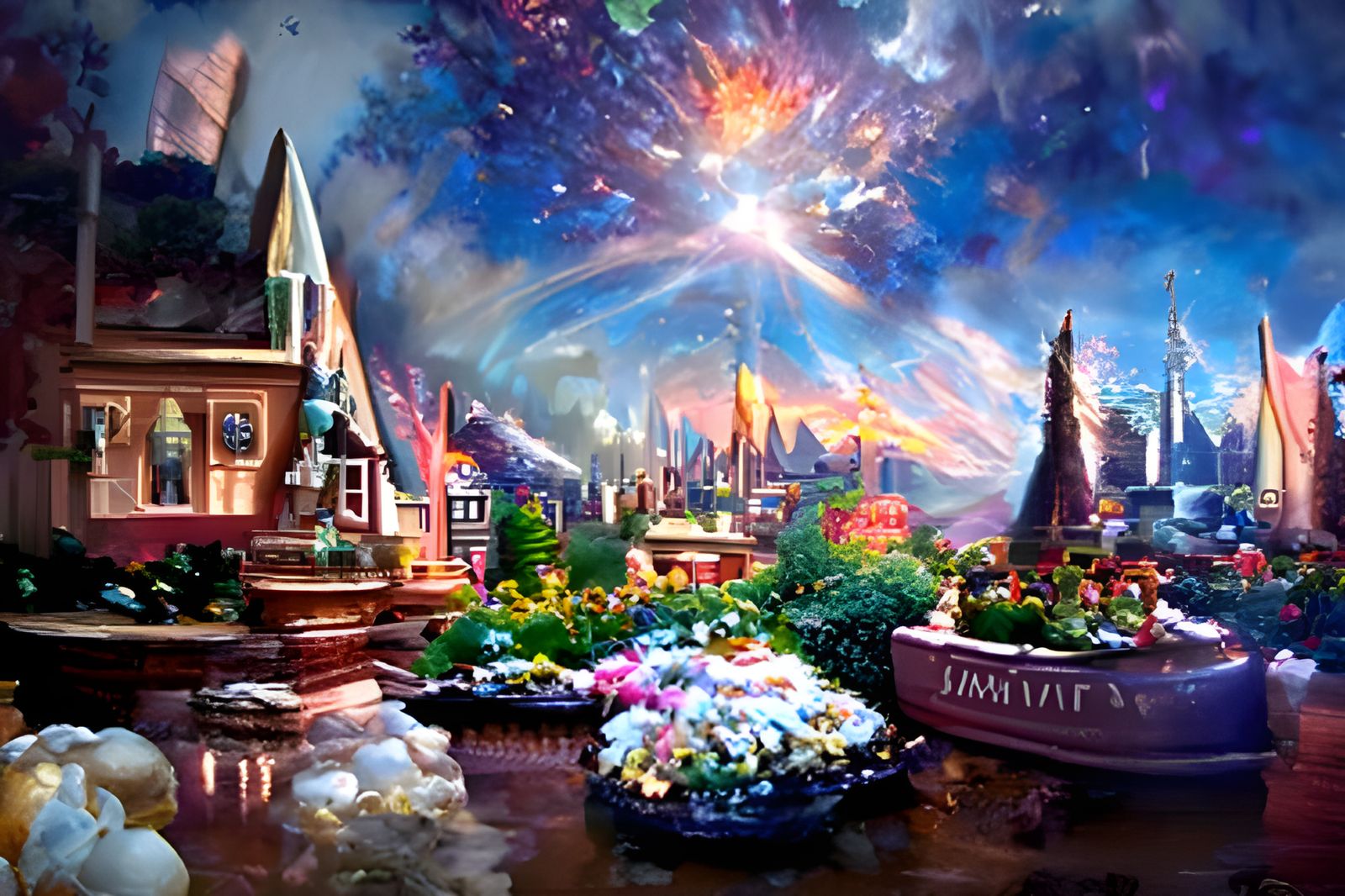 Artificiial Universe Thomas Kinkade
