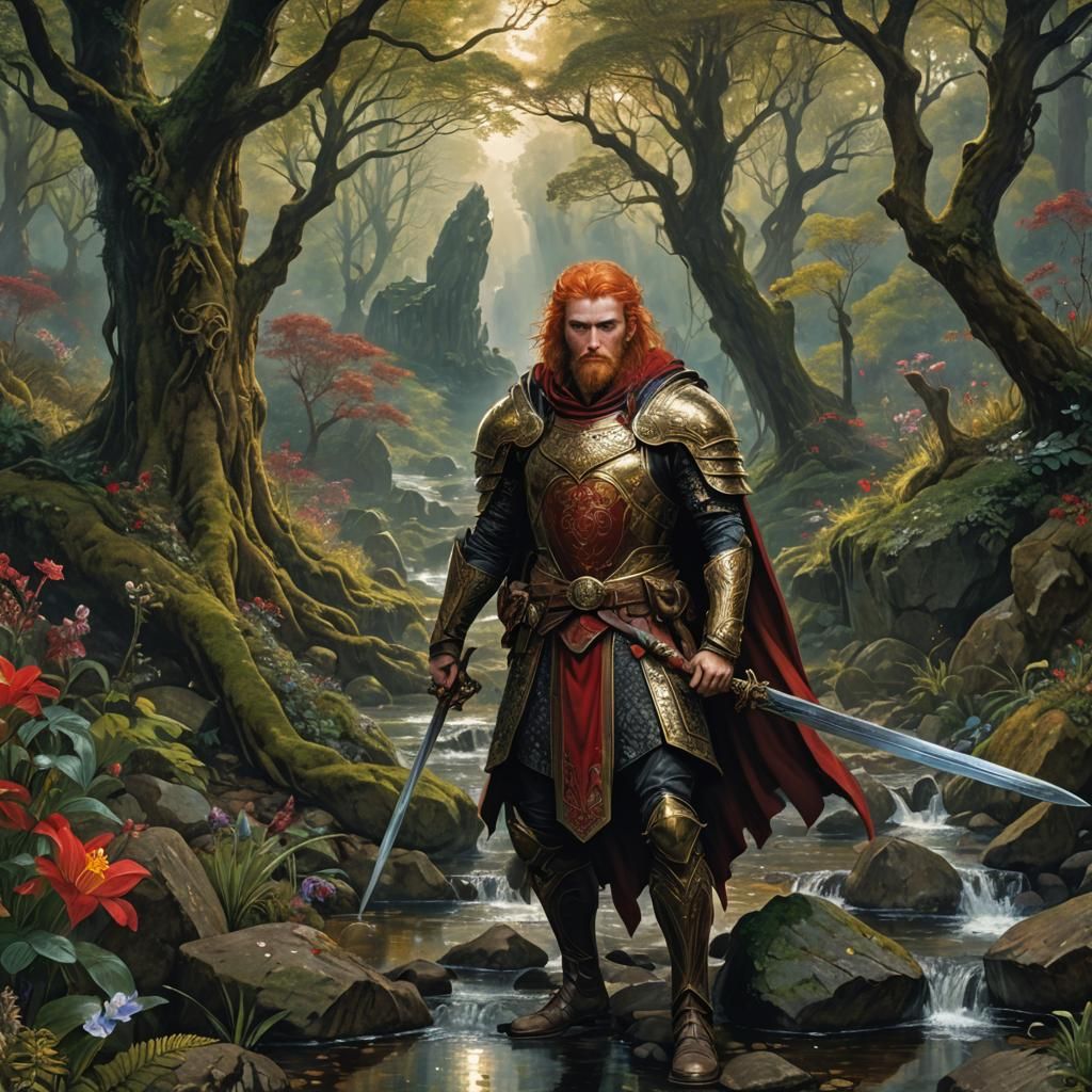 King in Celtic Armor, Digital Matte Painting