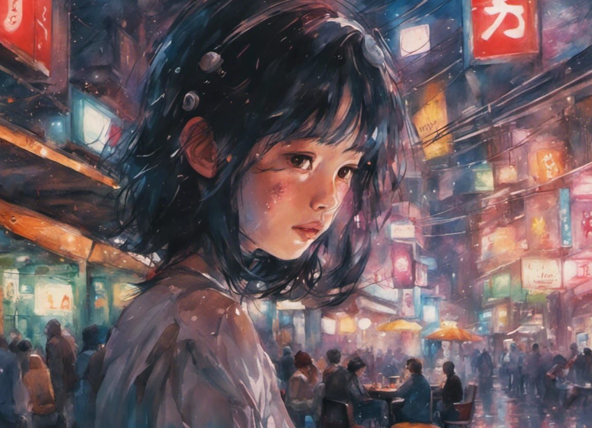 Tokyo street cafe.