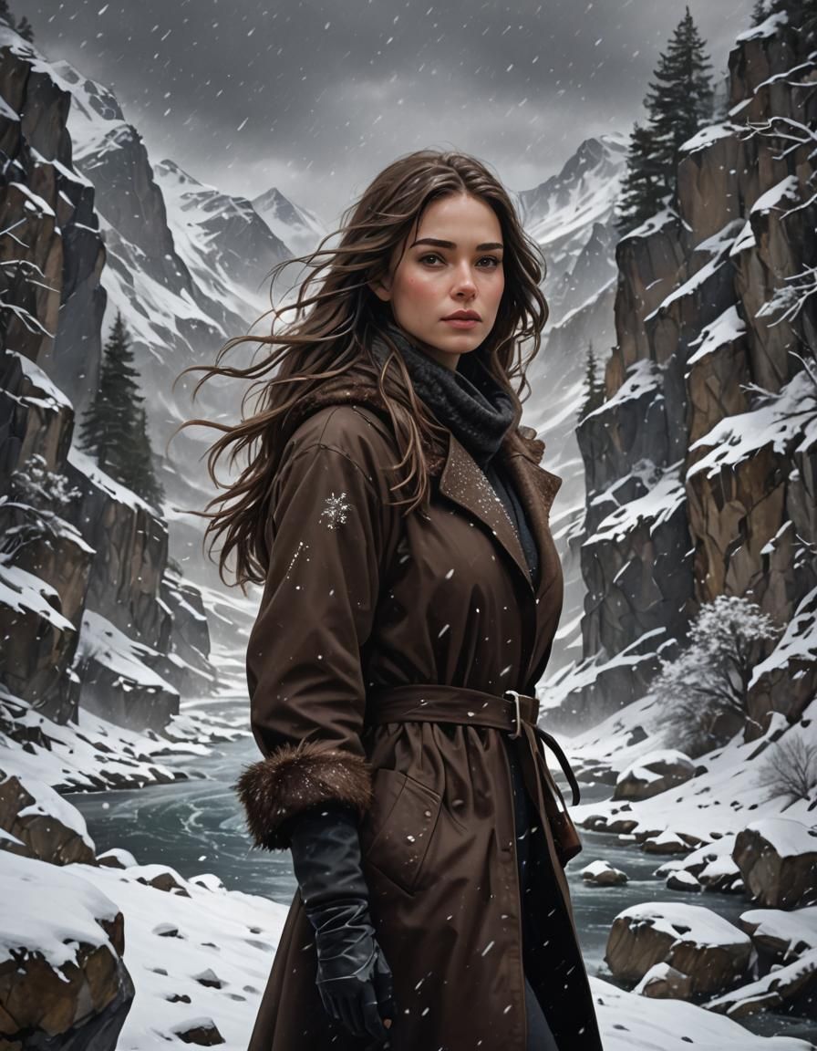 Cassandra found a river to cross ... so what to do next? (Animation turn table)