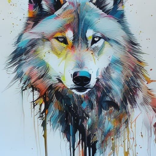 Wolf - AI Generated Artwork - NightCafe Creator