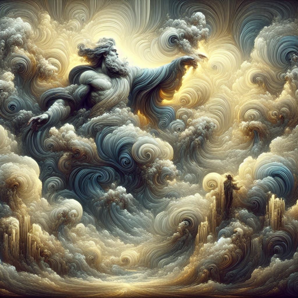 Zeus in the clouds