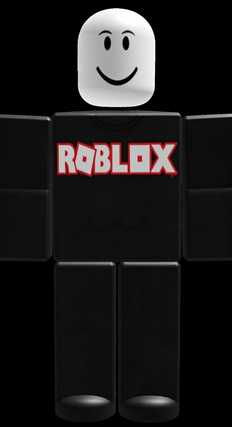 A Bald Roblox avatar with a fully smooth, bright white head, featuring