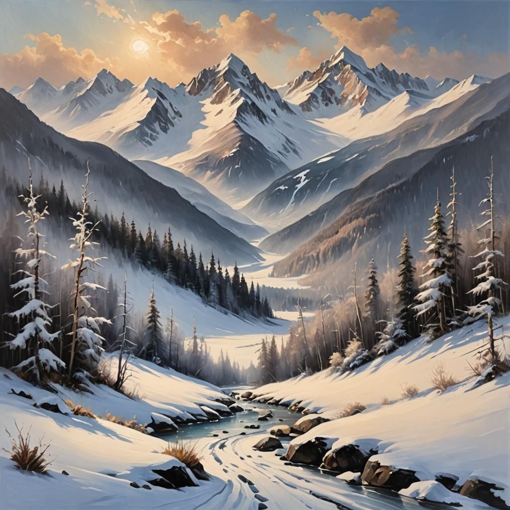 Snowy mountain