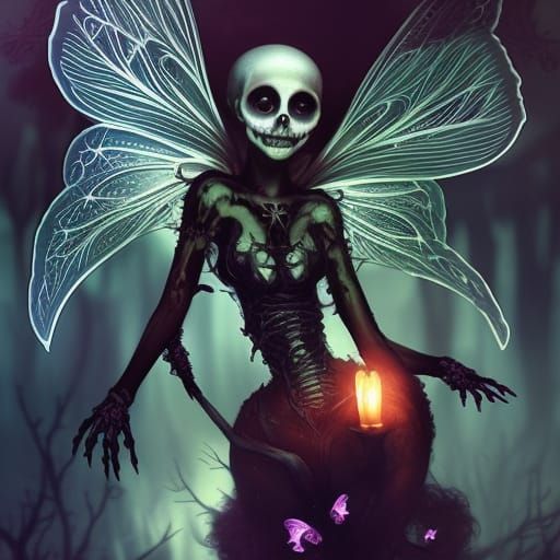 Death Fairy Pestilence - AI Generated Artwork - NightCafe Creator