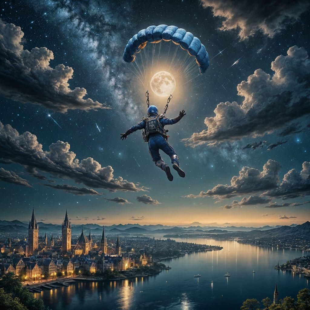 skydiving  by @Magdalene