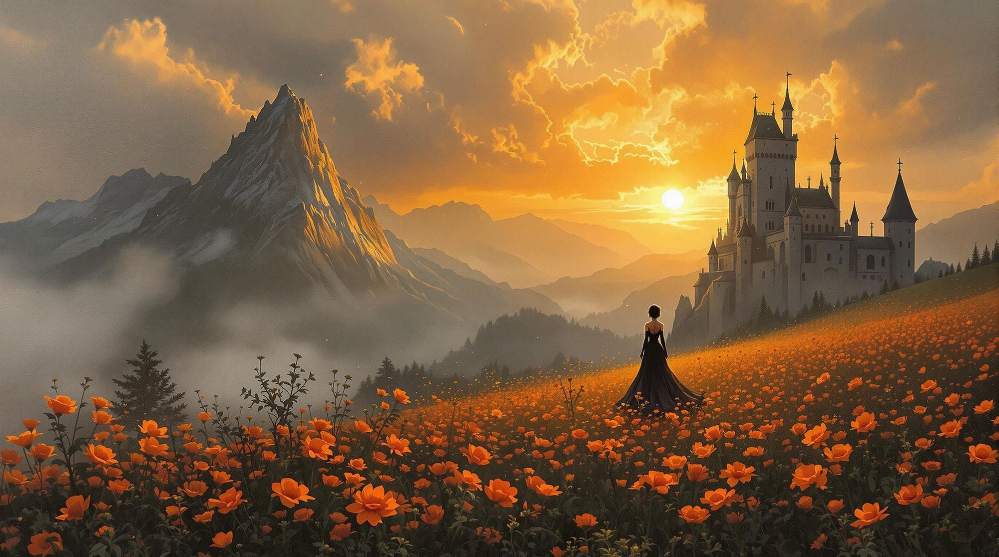 Sunset Bloom Overlook