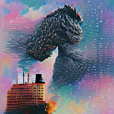 Godzilla - AI Generated Artwork - NightCafe Creator