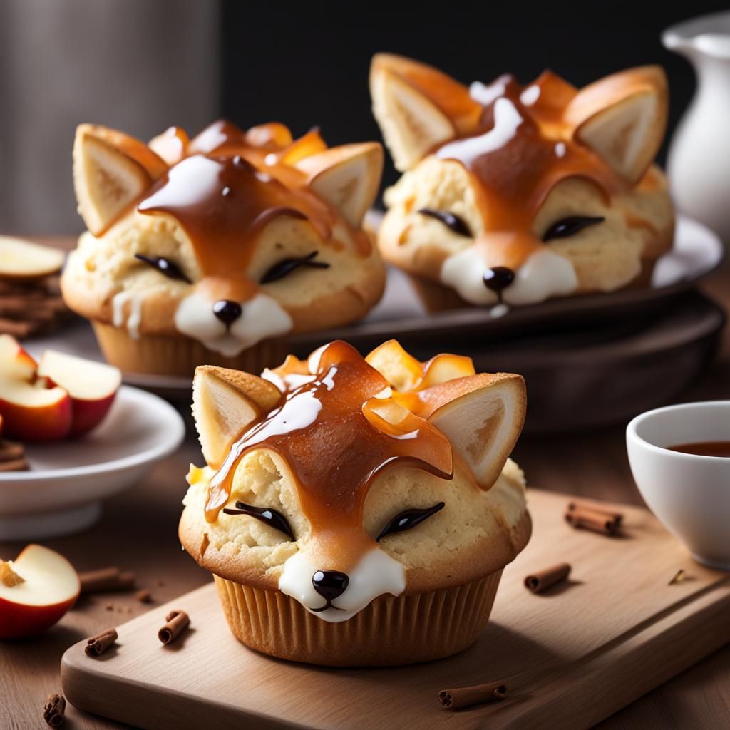 Adorable fox nose and eyes carved into bread  by @Soph-A-Loaf