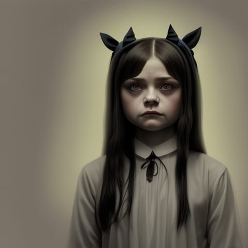 Wednesday Addams - AI Generated Artwork - NightCafe Creator