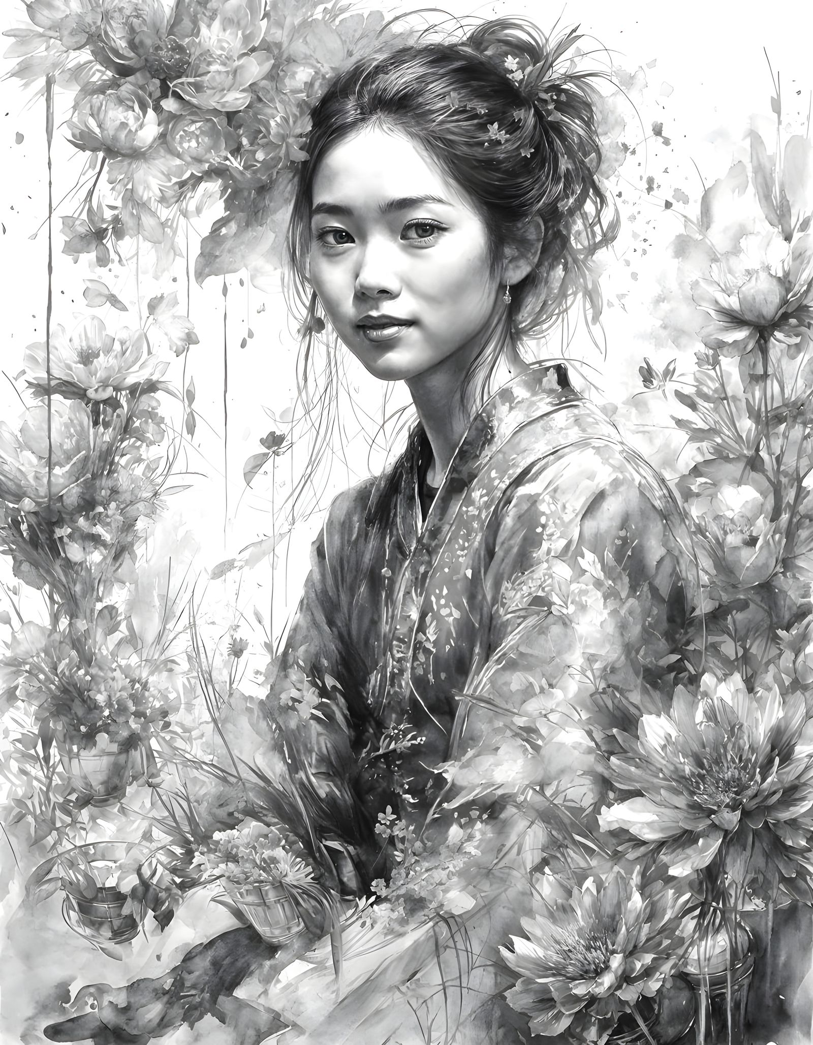 Vietnamese Tet Flower Seller - 2  by @Ex-Nihilo