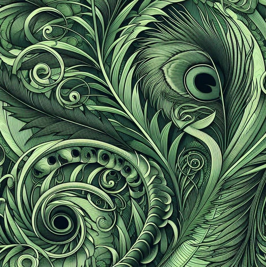 Verdant Curves -The Dancing Ferns