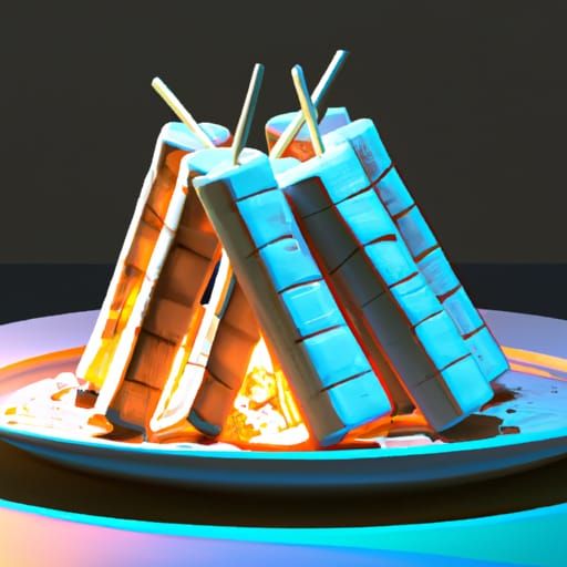 S'mores in a plate